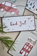 Ib Laursen Metallschild God Jul – Nostalgisches Weihnachtsschild God Jul
