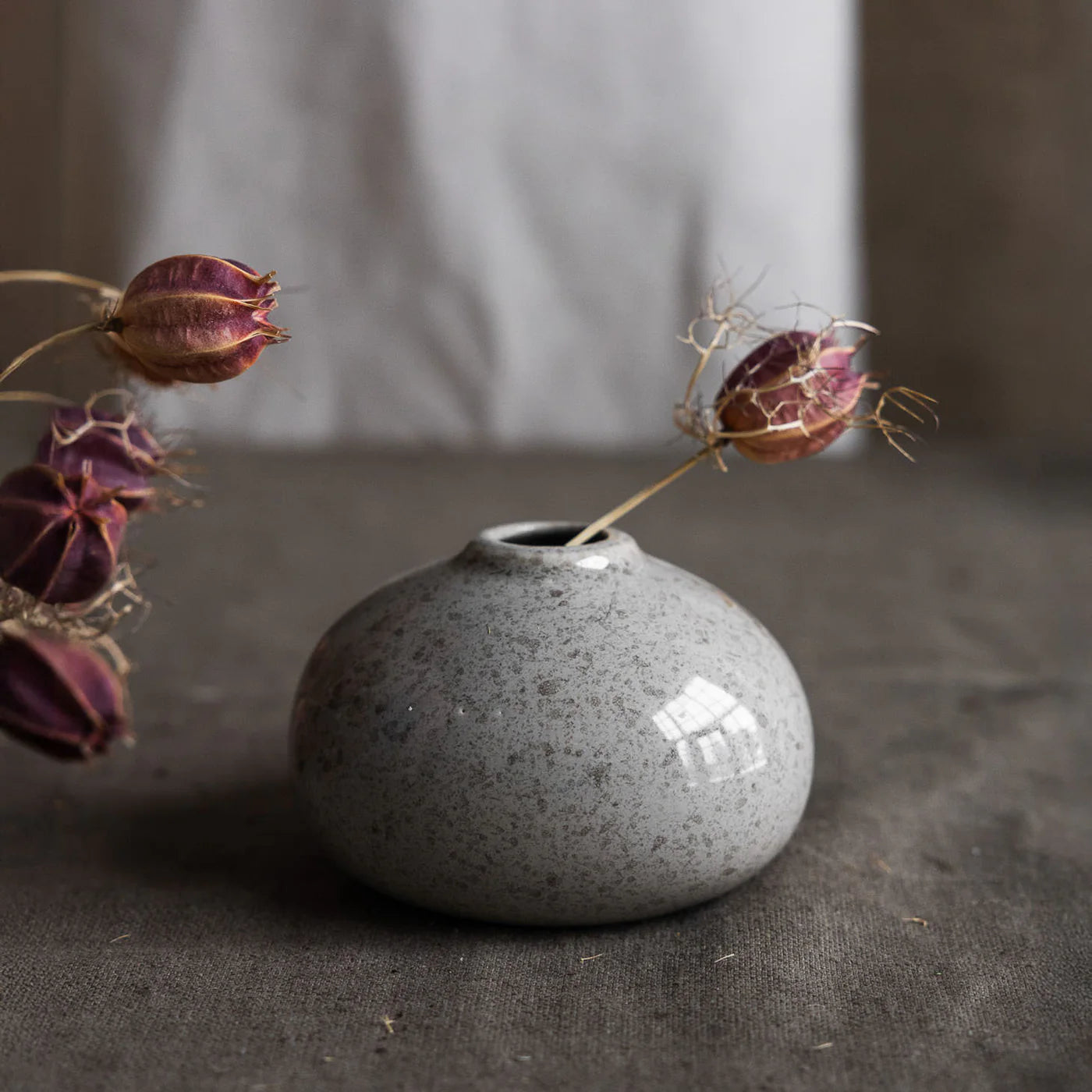 Storefactory Vase Ekstigen niedrig glossy nature
