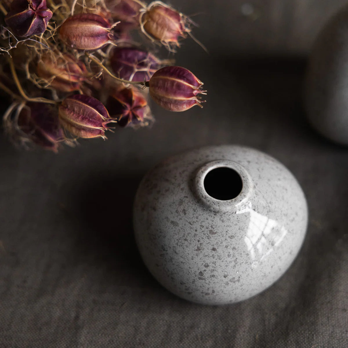 Storefactory Vase Ekstigen niedrig glossy nature