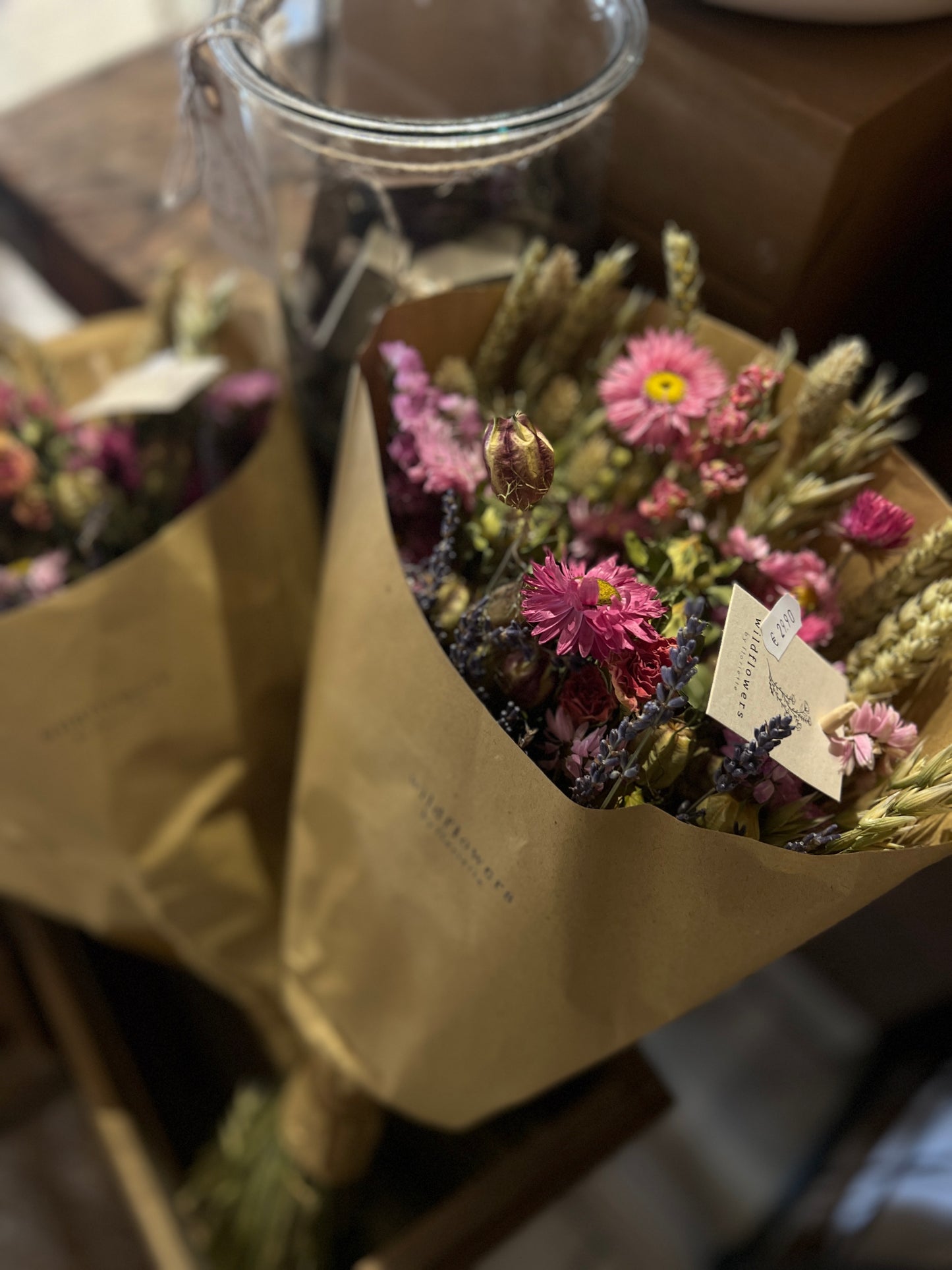 Wildflowers by Floriëtte - Trockenblumen - Feldstrauß - Rosa