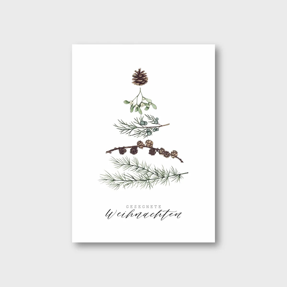 Frollein Lücke Postkarte „Wintergrün“
