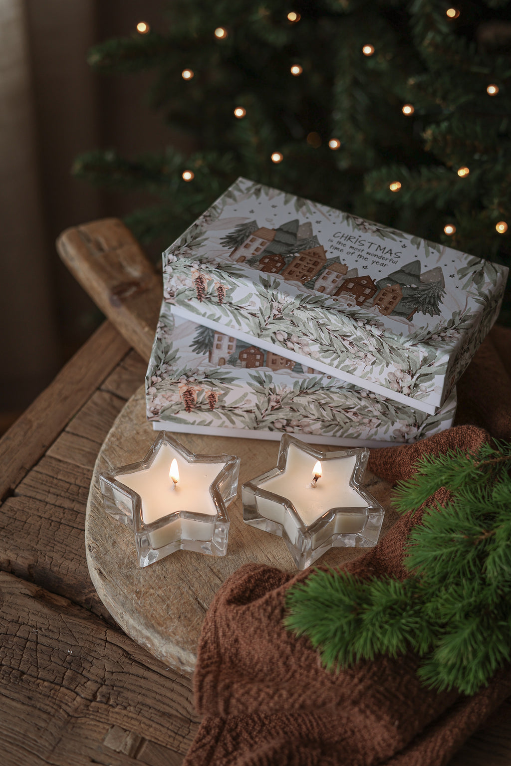 Majas Cottage Duftkerzen 2-er Set Apfel & Zimt