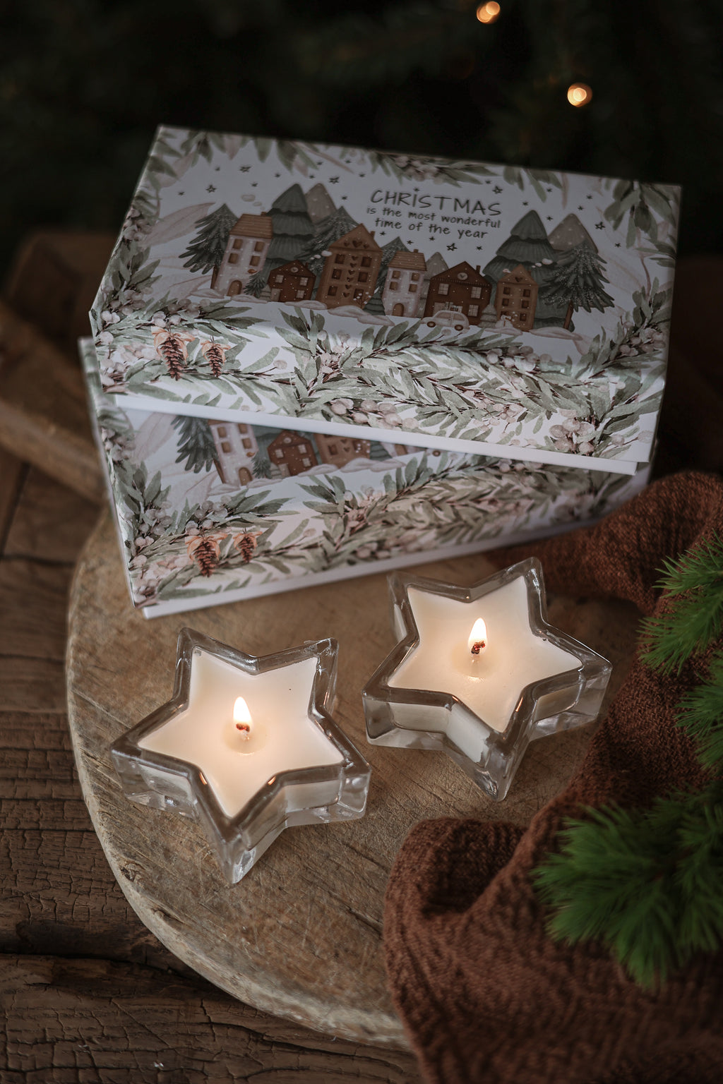 Majas Cottage Duftkerzen 2-er Set Apfel & Zimt