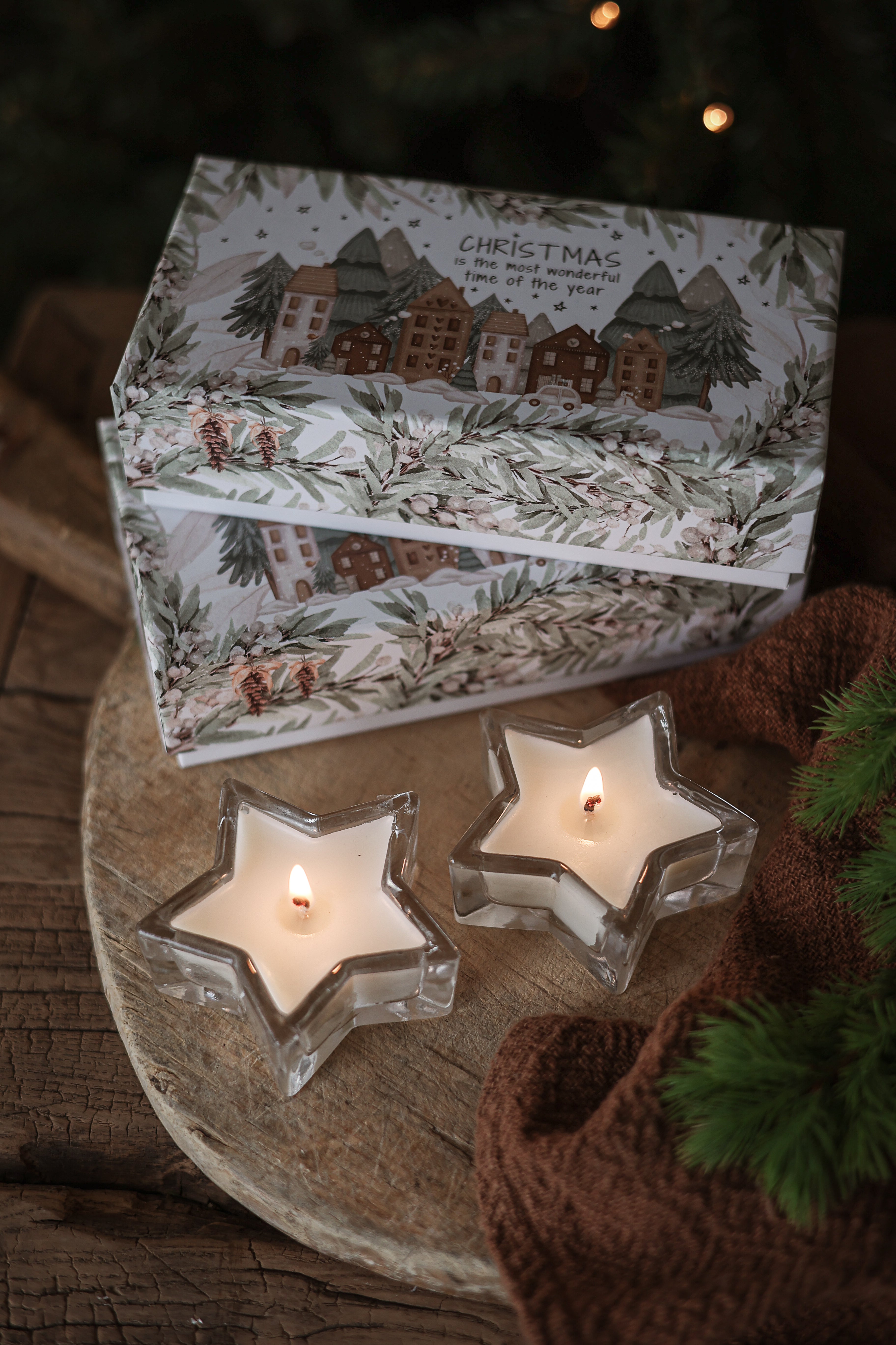 Majas Cottage Duftkerzen 2-er Set Apfel & Zimt