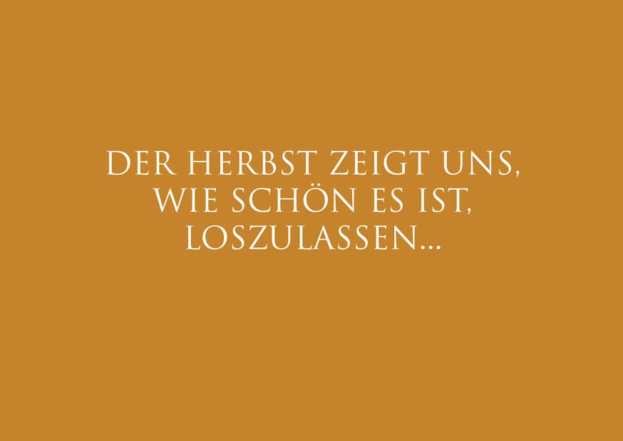 Postkarte "Der Herbst zeigt uns…"