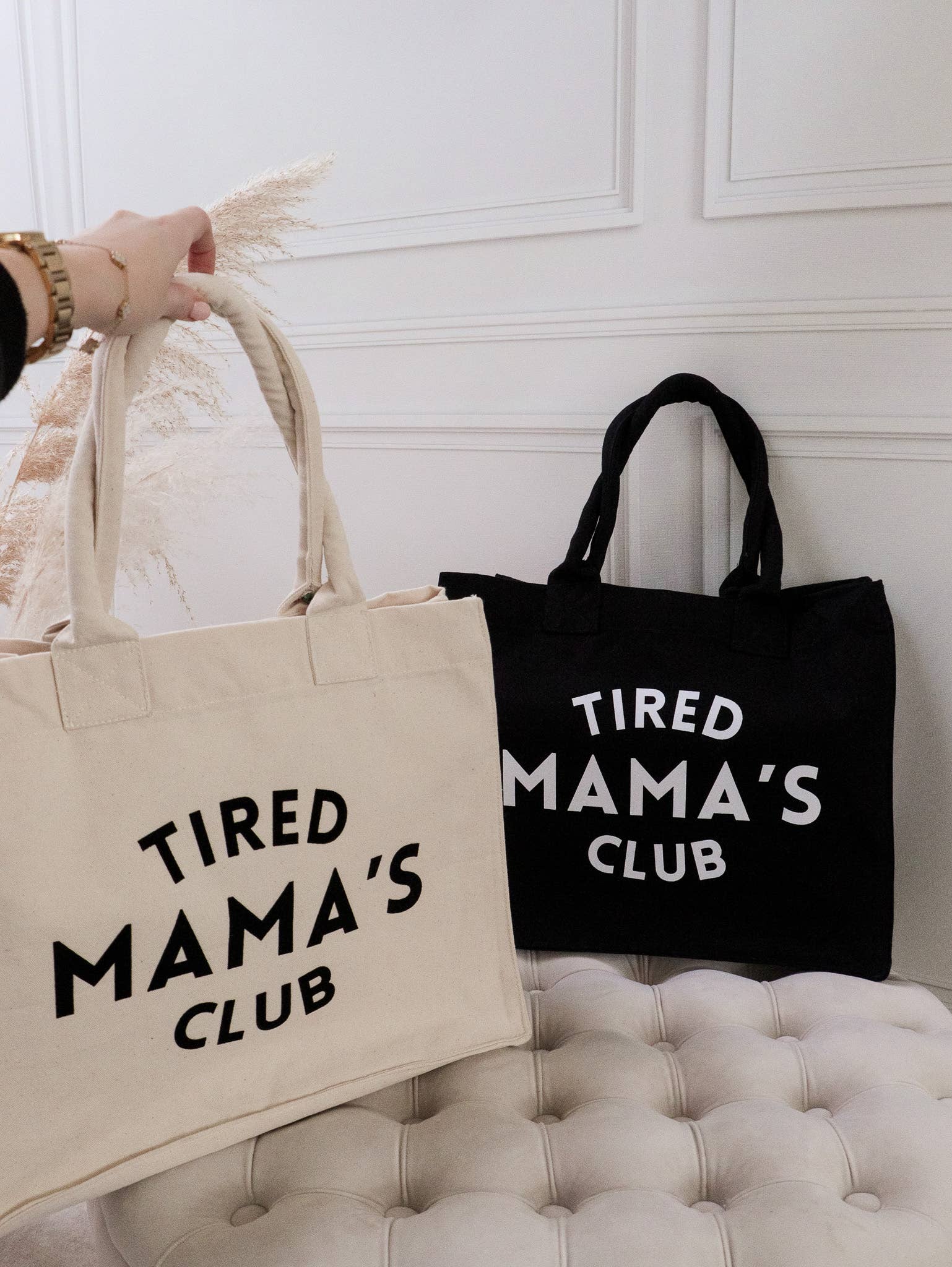 Tired Mama's Club – Bag: Natural