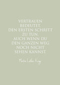 Postkarte "Vertrauen bedeutet…" Martin Luther King