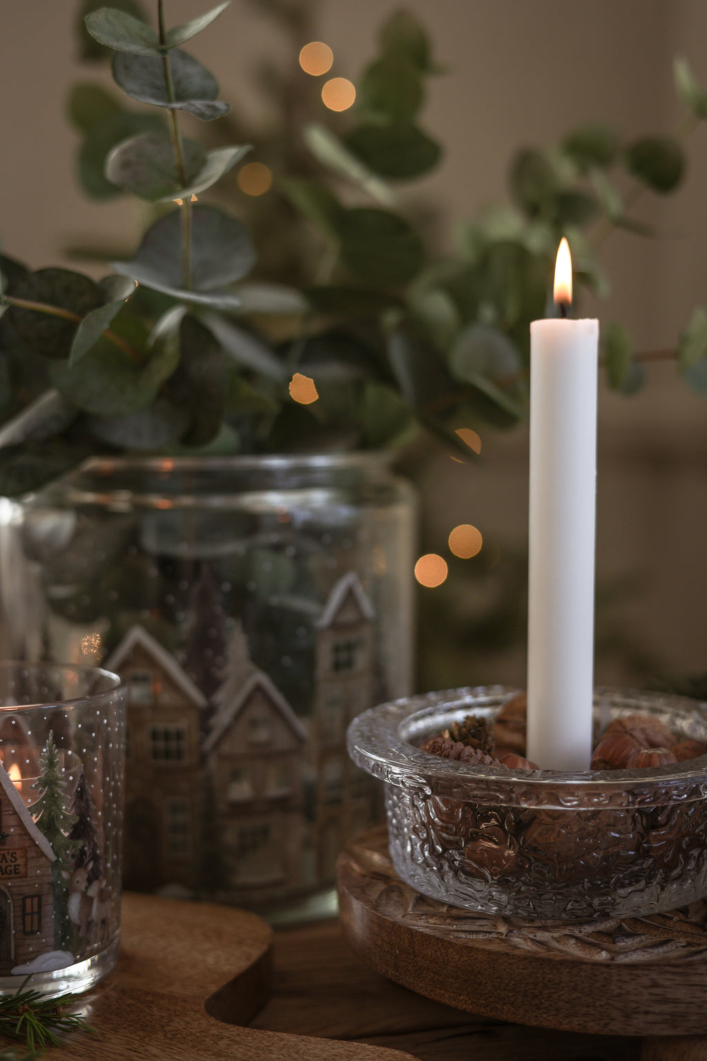 Majas Kerzenständer / Kerzenschale Hamra – gehämmert