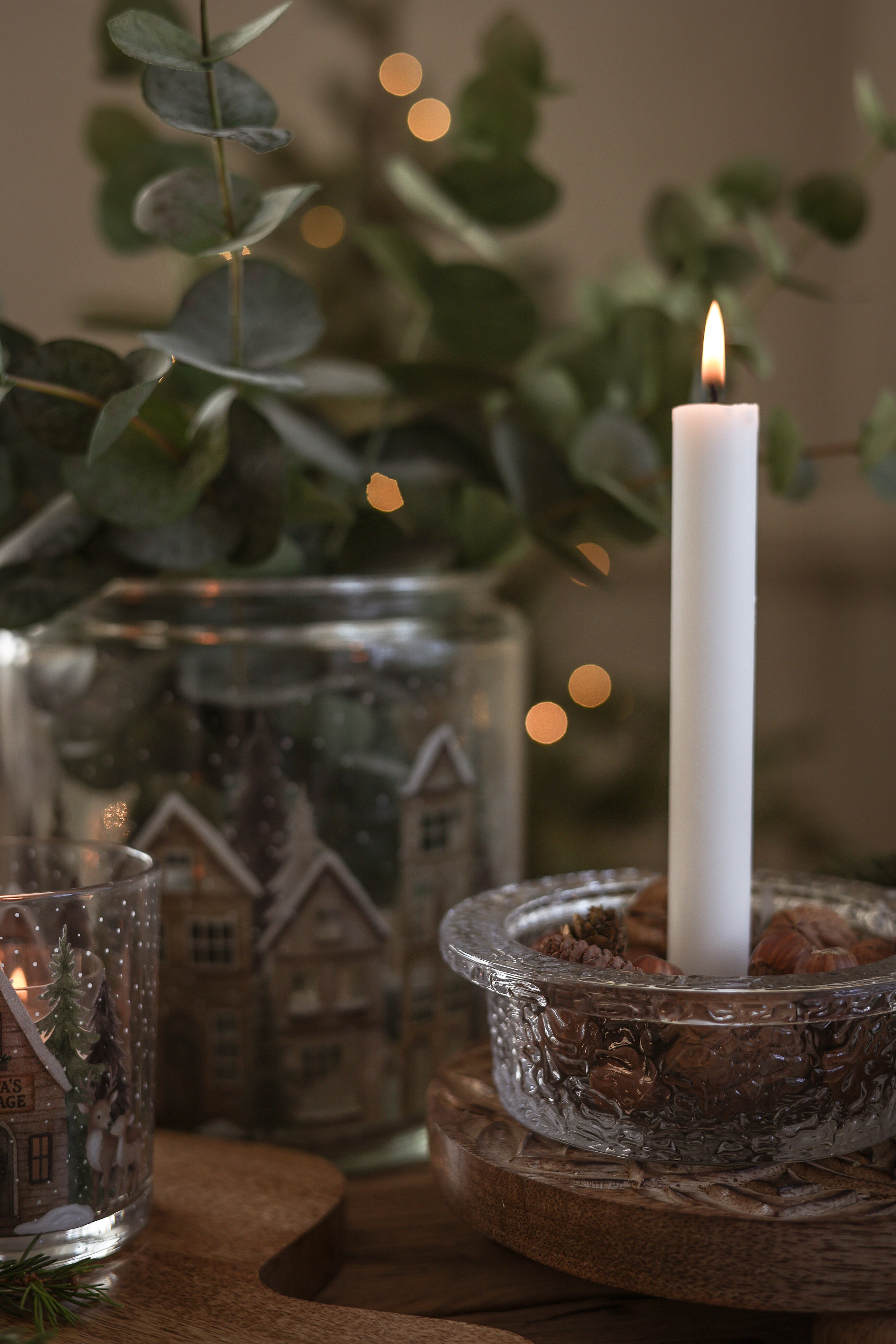 Majas Kerzenständer / Kerzenschale Hamra – gehämmert