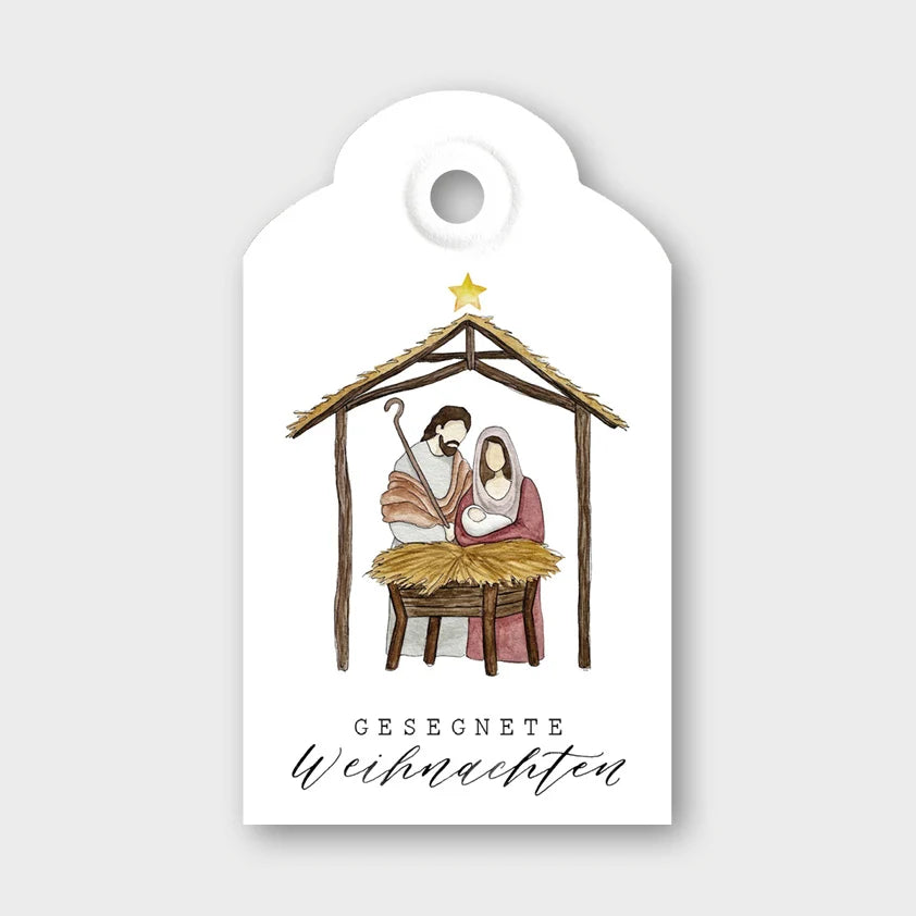Geschenkanhänger „Krippe“