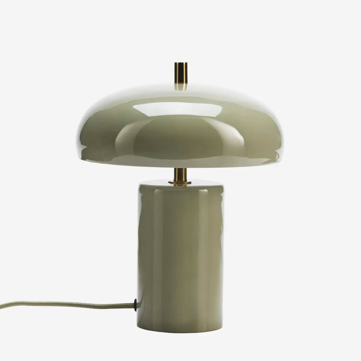 Madam Stoltz Tischlampe "Enamel" grün