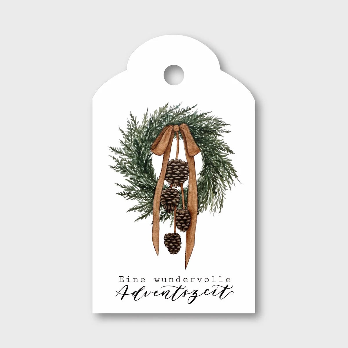 Geschenkanhänger „Tannenkranz“