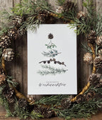 Frollein Lücke Postkarte „Wintergrün“